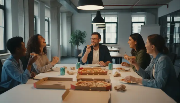 Un comico per il team building funziona meglio della pizza il venerdì. E non fa ingrassare | Diego Parassole